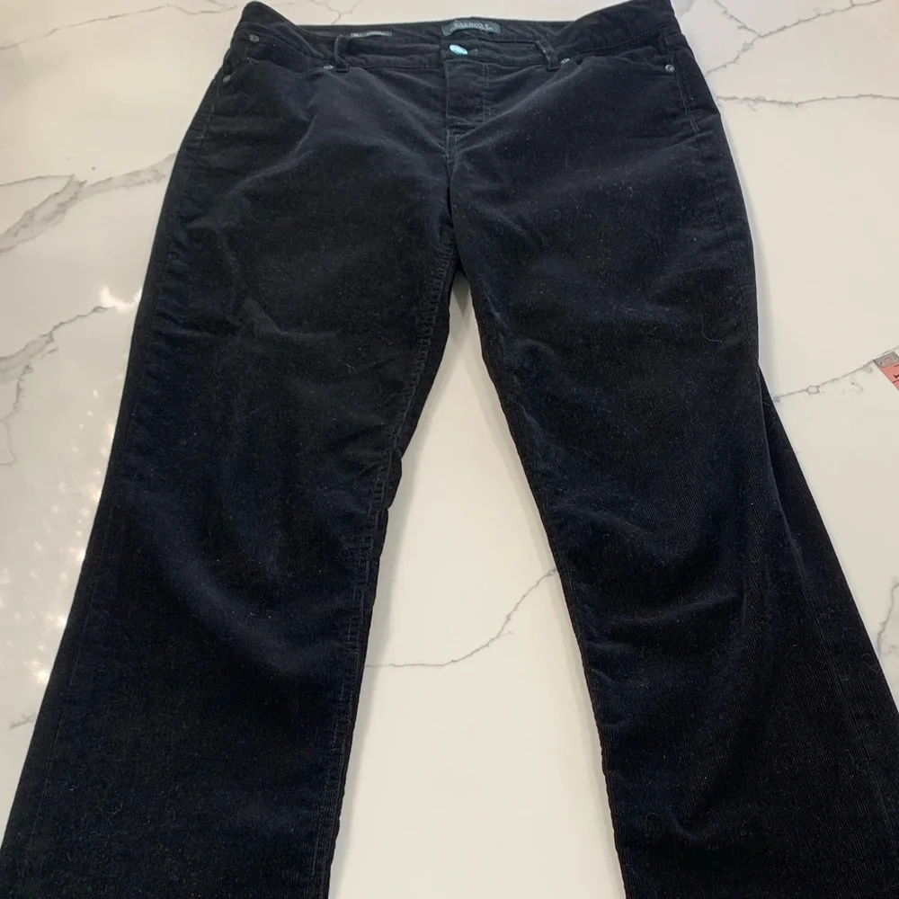 Talbots Cotton/Lycra/Spandex Velour Like Pants. Black. Size‎ 10 (562) - Picture 5 of 13
